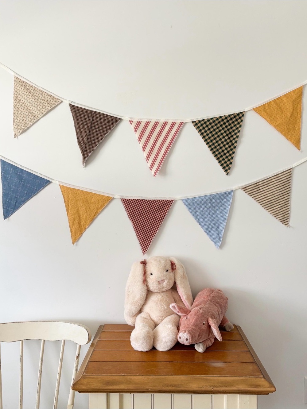 Handmade Cottage-core Triangle Bunting Banner